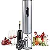 AtomDream Tech Electric Wine Opener, Battery-Operated Automatic Corkscrew with LED Light & Foil Cutter, Stainless Steel Reusable Wine Bottle Opener for Home, Kitchen, Parties & Gifts for Wine Lovers