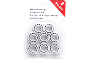 ATIE Pool Cleaner Wheel Bearing EC60 Replacement Compatible with Pentair Kreepy krauly Legend Platinum Letro Pool Cleaners Bearing EC60 (8 Pack)
