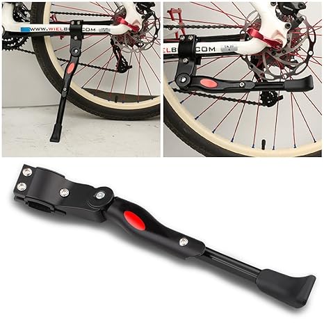 Mopalwin Fahrradständer, Fahrrad Seitenständer Ständer Einstellbarer Universal Aluminiunlegierung mit Anti-Rutsch Gummifuß fü