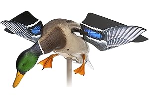 Avian-X Powerflight Smart Motion Mallard Spinning Wing Duck Decoy, Ideal for Hunting, Outdoor, Wasp, Deer, Bee Deterrent, Fake Call, Animal Scare