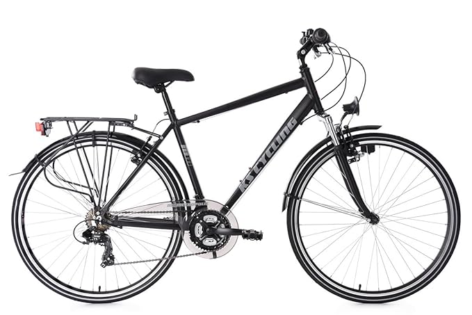 KS Cycling Herren Trekkingrad Alu-Rahmen 28' Metropolis RH 51 cm Flachlenker Fahrrad schwarz