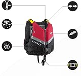 Osprey Kids Buoyancy Aid 50N PFD Youth Vest Kayaking Paddling Red view 4
