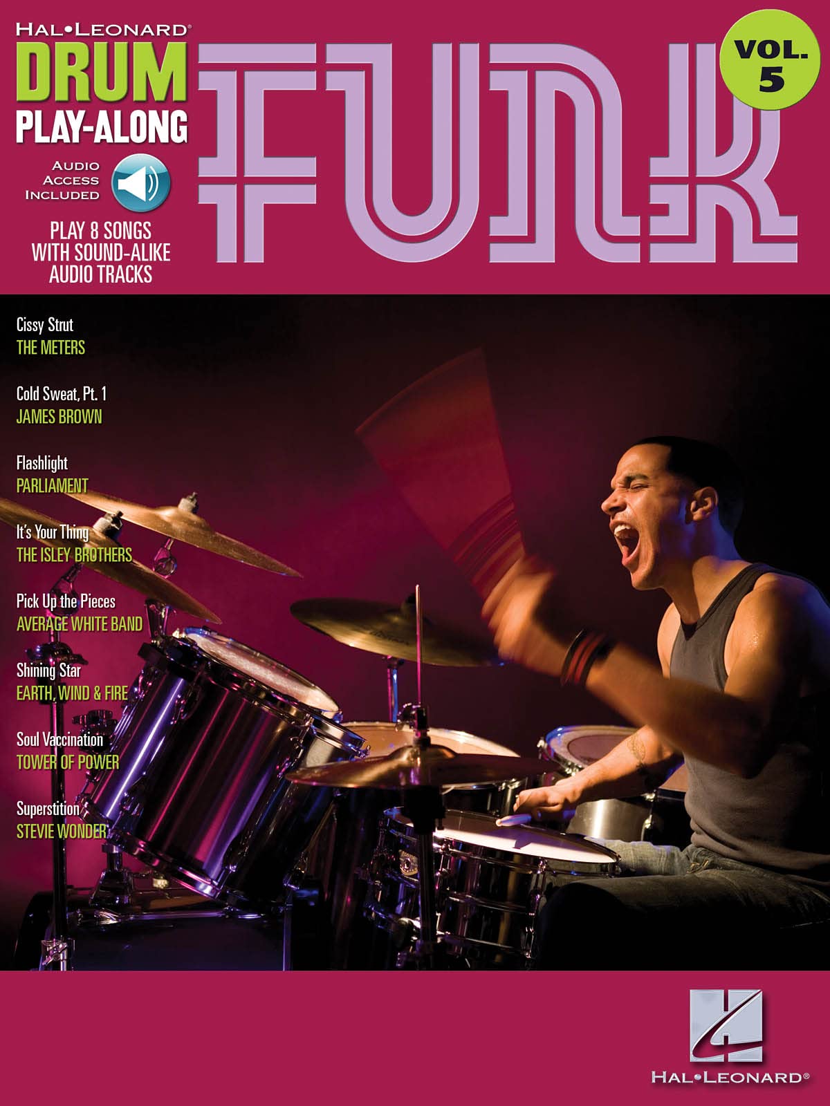 Drum Play-Along Volume 5 Funk Drums Book/Cd: 05 (Hal Leonard Drum Play-Along)