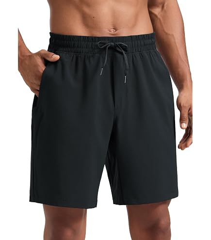 メンズウェア TANGRAM / 4WAY STRETCH TURF SHORTS BLACK CRZ YOGA 4-Way Stretch Workout Shorts 9