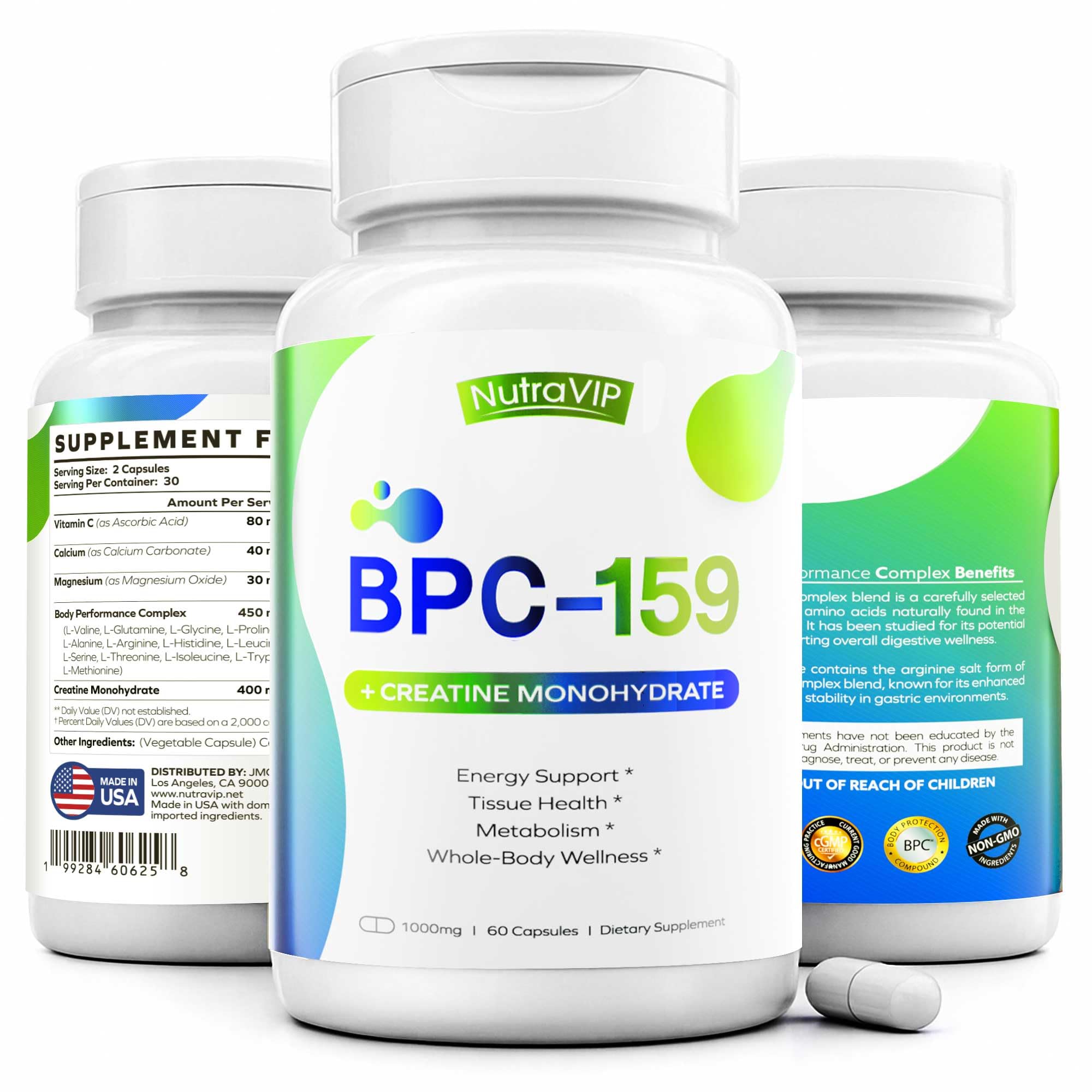 NUTRAVIP Body Performance Complex 159 Capsules with