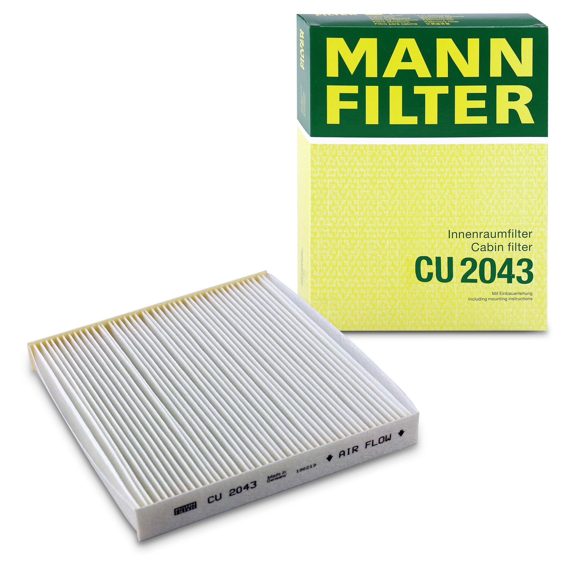 MANN-FILTER CU 2043 Cabin Air Filter - for Cars + Transporters