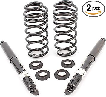 Amazon Com Elite Suspension 65230c Rear Coil Spring Replacing Air Spring Including Shocks 2004 2007 Buick Rainier Automotive