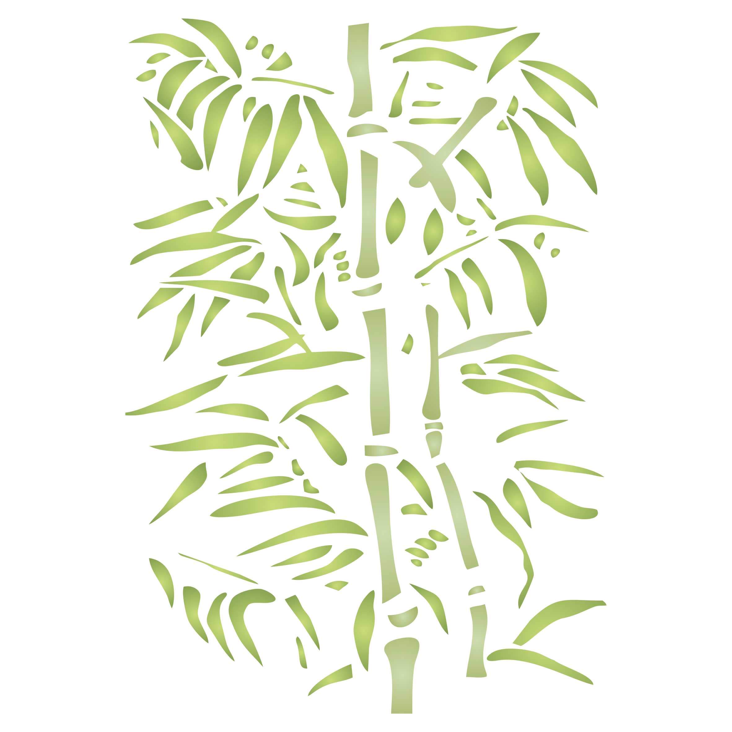Bamboo Layering Stencil, 11.43 x 16.51 cm - Layering Stencil use to add Texture and Design to Mixed Media Backgrounds