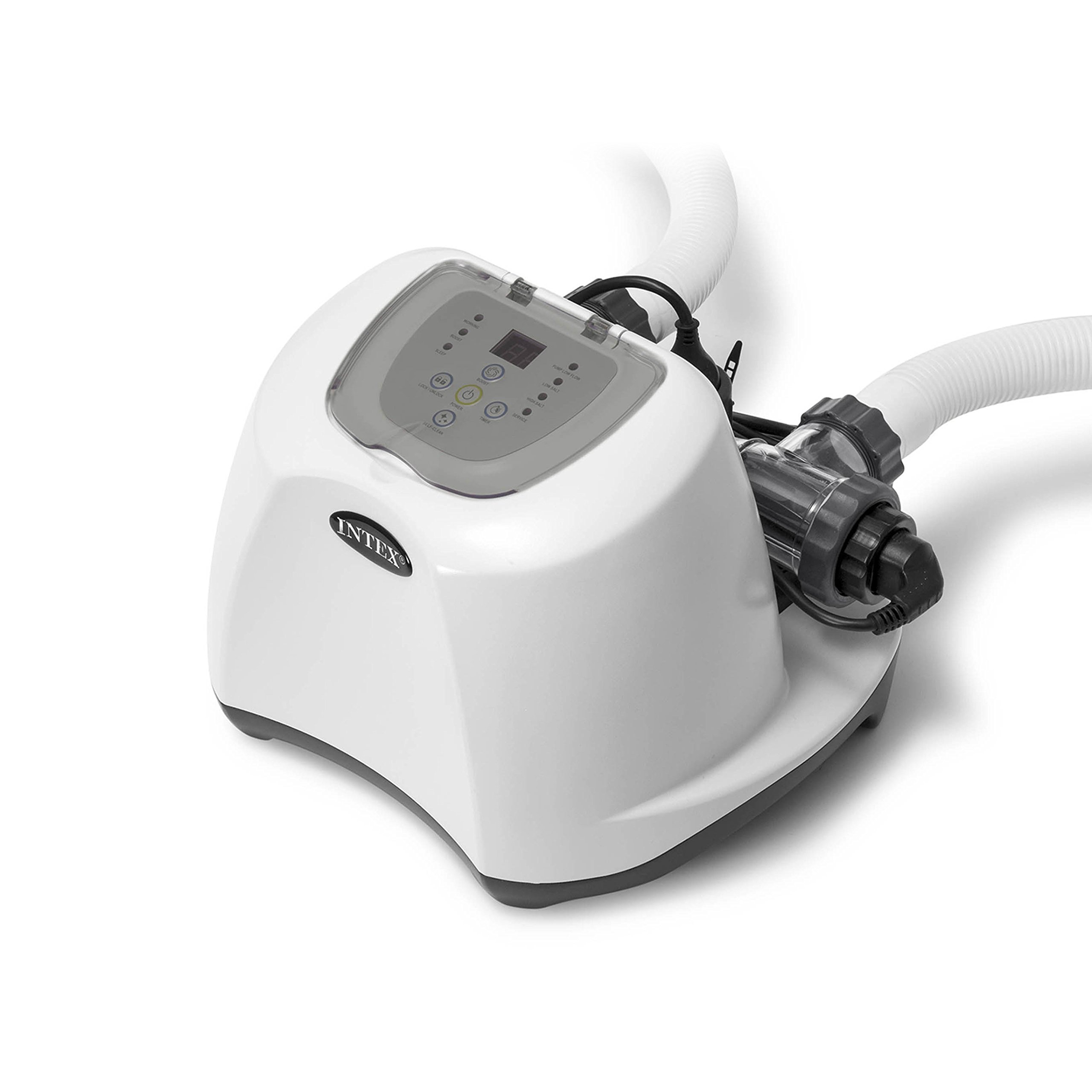 Intex Krystal Clear Saltwater System with E.C.O. (Electrocatalytic Oxidation) for up to 15000-Gallon Above Ground Pools, 110-120V with GFCI