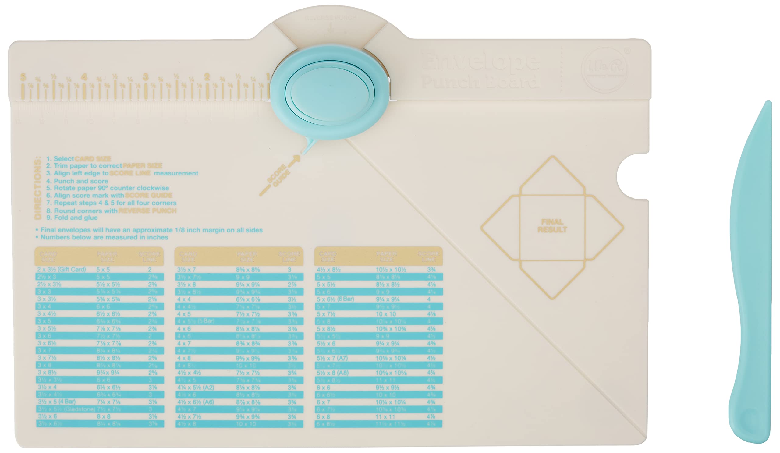 Rayher We R Memory Keepers Envelope Punch Board, Envelope Maker