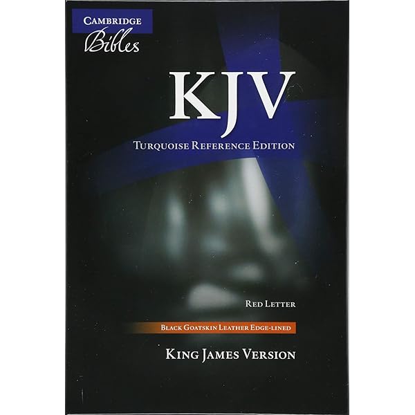 King James Version Large Print Text Bible (Black French Morocco
