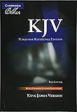 KJV Turquoise Reference Bible, Black Goatskin
