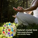 DALAETUS 24pcs Healing Crystal Heart Stones Natural Gemstones For Love Stress view 6