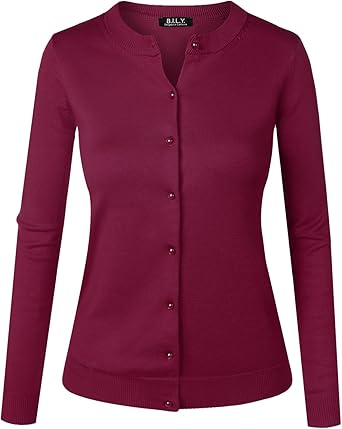 magenta long cardigan