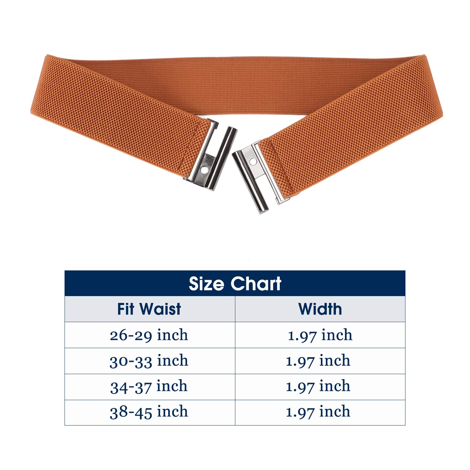 Women Vintage Elastic Wide Waist Belt Stretchy Trimmer Waistband for Dress