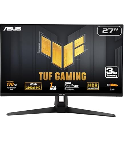Amazon.com: ASUS TUF Gaming VG279QM Monitor HDR de 27 pulgadas