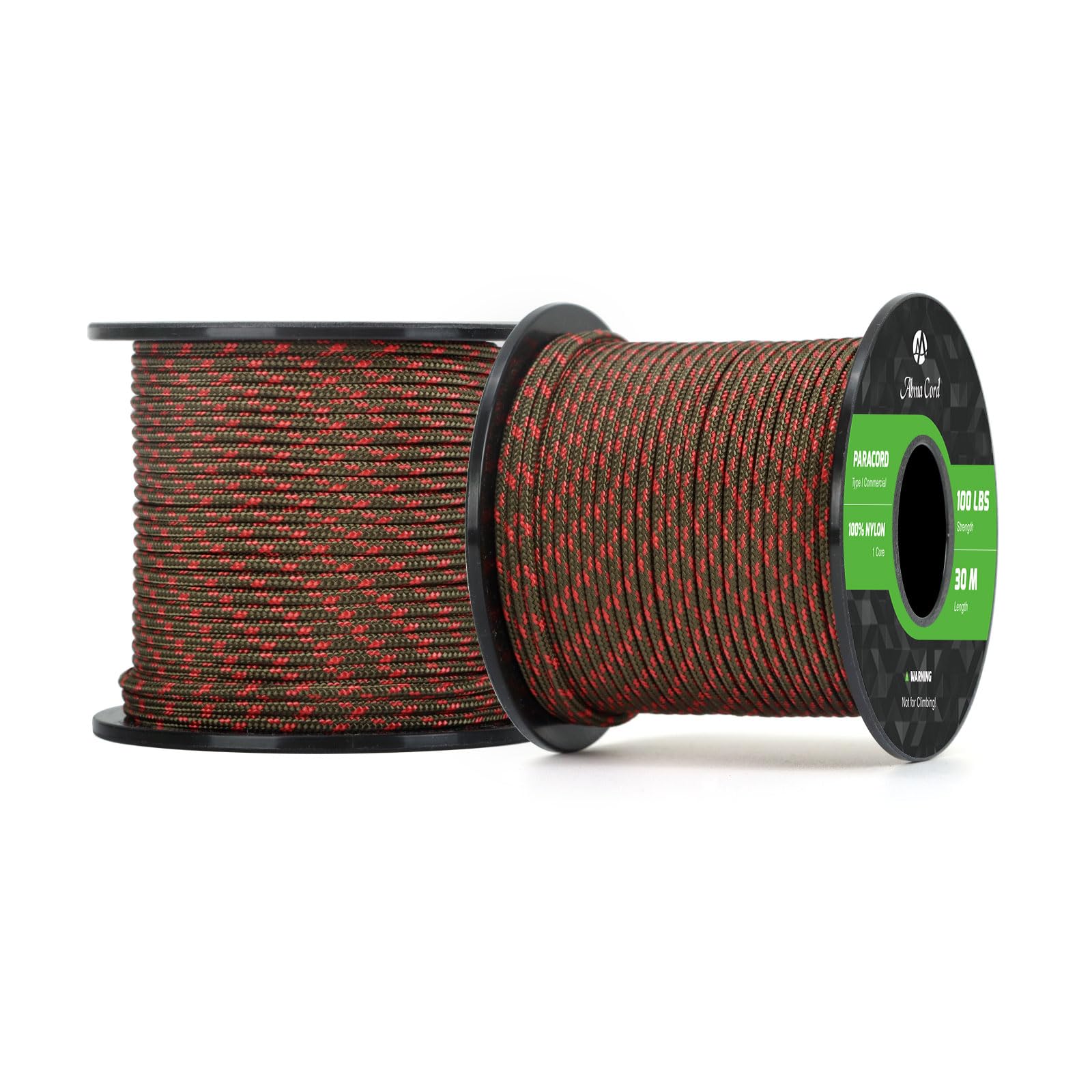 Abma Cord Paracord 100 lbs 2mm 100% Nylon 30M - Apocalypse