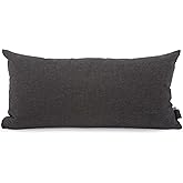 Howard Elliott Collection Kidney Pillow Seascape Charcoal, Luxe Bronze