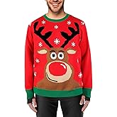 XiaoMoSha Unisex Ugly Sweater Christmas Women Men Holiday Knit Pullover Matching Ugly Christmas Sweater for Men Women Kids