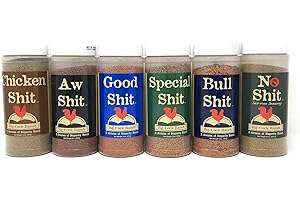 Big Cock Ranch Big 6 Sampler (Pack of 6 Seasonings with 1 each of Bull, Special, Good, Aw, Chicken, and No)