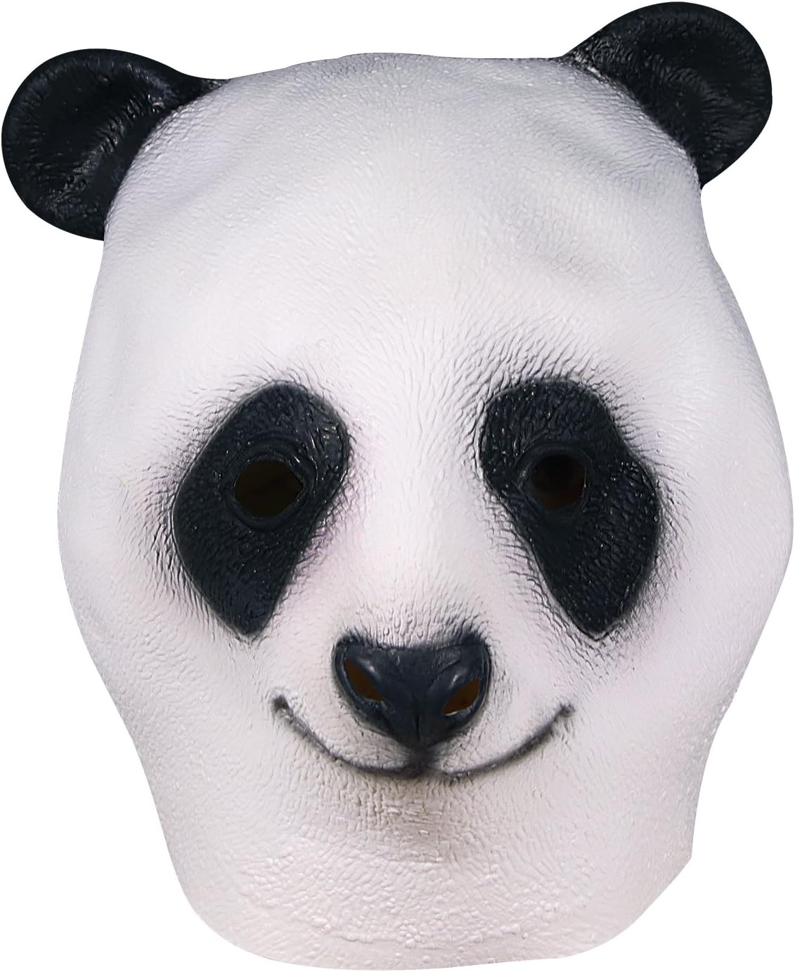 molezu Panda Mask,Halloween Panda Full Over Head Mask, Novelty Deluxe Costume Party Cosplay Latex Animal Head Mask for Adult