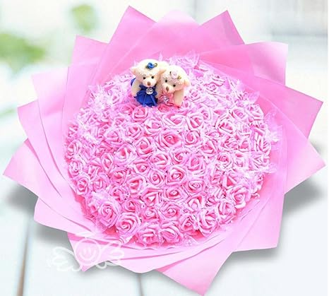 Bouquet Fleurs Balle Main Tenant Des Fleurs Artificielles