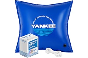 YANKEE POOL PILLOW Yankee 4x4 Pool Pillows for Above-Ground Pools, Pool Pillows for Closing Winter, Extra Durable 0.4 mm PVC (27 Gauge), Winter Pool Pillow (4x4 ft.)