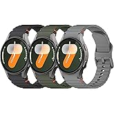 NotoCity Sport Watchbands Compatible with Galaxy Watch 7 Band 40mm 44mm,No Gap Soft Silicone Strap for Galaxy Watch 6 Classic 43mm 47mm/5 Pro 45mm/FE Band