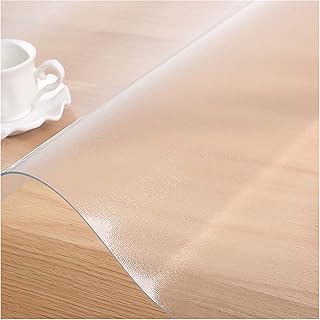ASDFGHT Tischauflage Transparent Hohe Transparenz Ändert Die Farbe Nicht Milchfest Schreibtischmatte Für Esstisch, Schreibtisch, Schreibtisch (3 Mm Dick, Rund) (Color : B, Size(cm) : 90)
