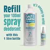 Salt Of The Earth 1000 ml Unscented Natural Deodorant Refill UK Vegan view 6
