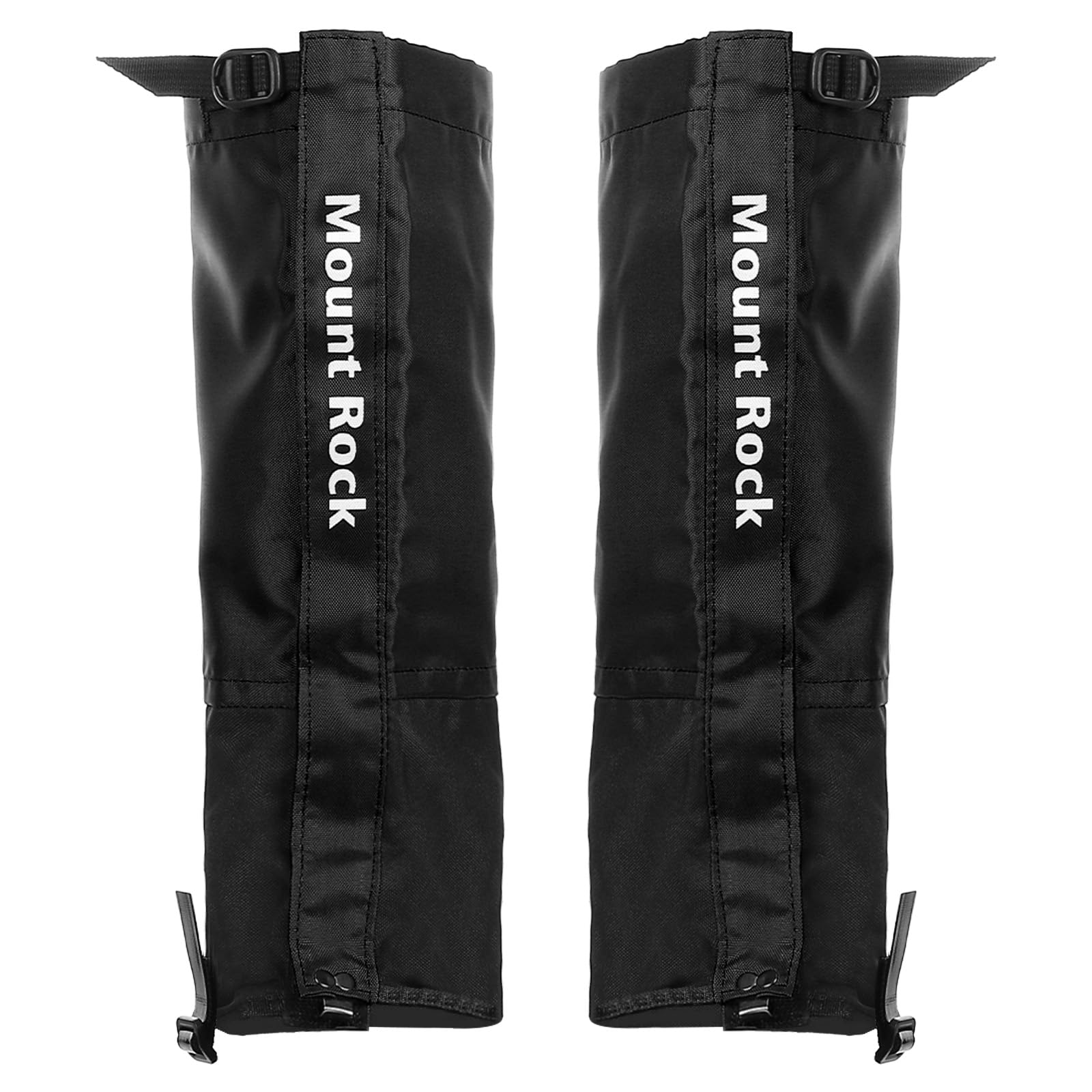 PATIKIL Leg Gaiters, Waterproof Shoe Covers Hiking Gaiters Adjustable Snow Boot Gaiter for Hiking, Walking, Climbing, Black, XL