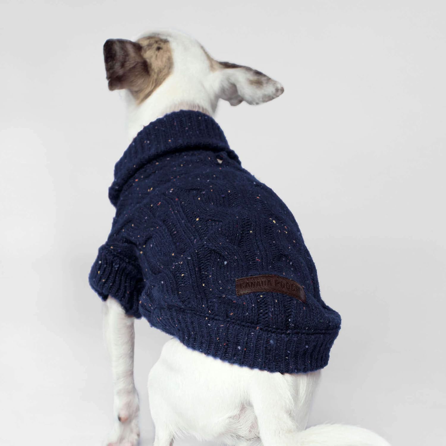 Canada Pooch Cp01292 Cambridge Cableknit Sweater Blue Size 12 - Image 5