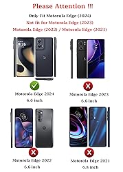 for Motorola Edge 2024 Case with Slide Camera Cover