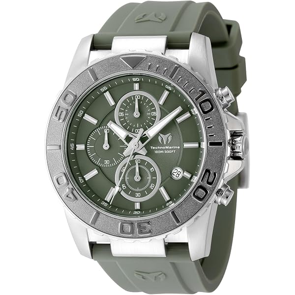 Technomarine CORAL Legacy TM-416067 Orologio Uomo 45mm | Quadrante Verde E Cinturino In Silicone - 2