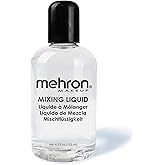 Mehron Makeup Mixing Liquid | Water Resistant For All Day Wear | Multi-Use Makeup Transformer | Eyeliner Mixing Medium | Clear 4.5 fl oz (133 ml)