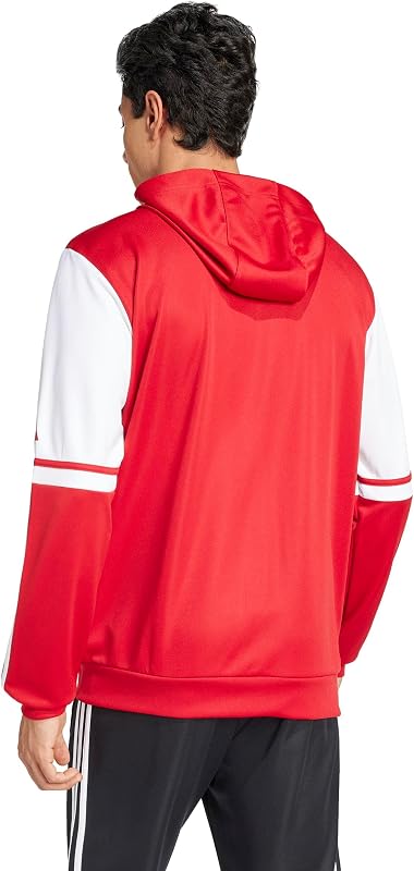 Uomo Squadra25 Hoody Sweatshirt, Team Power Red 2/White, XL Extra Tall