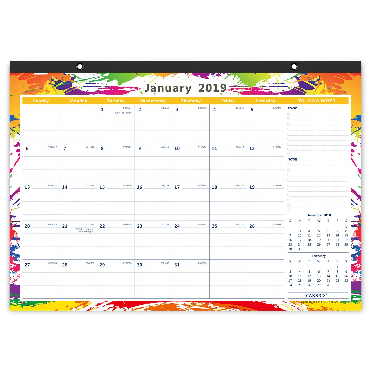 Best 2018 desk calendar pad stickers