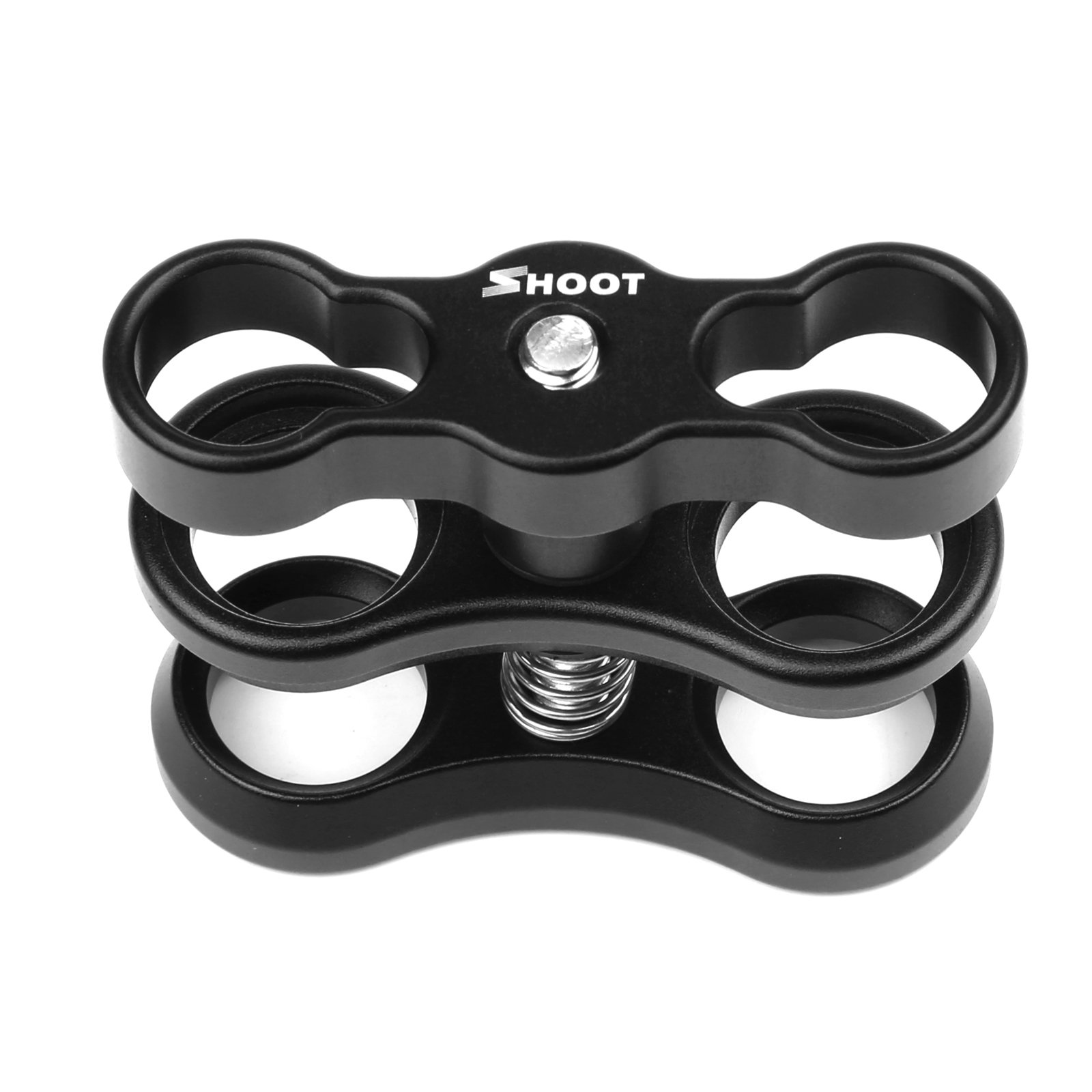 D&F Aluminum Ball Clamp Mount Clip Adapter for GoPro Hero 7/6/5/4/3+/3 Arm Accessories connection