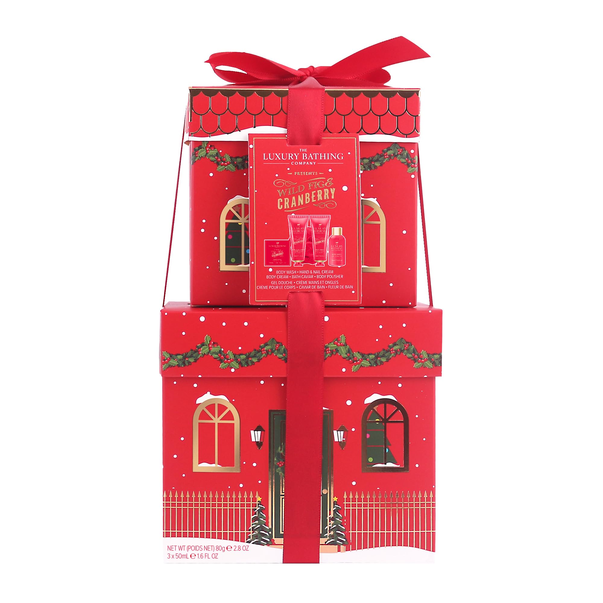 The Luxury Bathing Company - Wild Fig & Cranberry Complete Collection Gift Set - Vegan Friendly