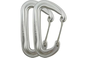 Outmate 12kN 3.2"x2" Heavy-Duty Carabiner Clips - Durable, Lightweight Aluminum Alloy Carabiners for Hiking, Camping, Keychains, Dog Leashes, Hammocks & More