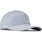 birdskie Golf Hat Snapback with Rope Design, Breathable, Quick Drying, High Performance, The Captain Golf Cap Gray