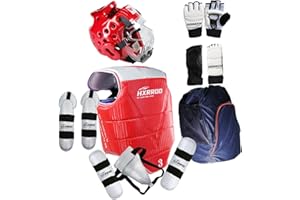 HXRROO 13 pcs Taekwondo Sparring Gear Set Ultimate Protective Gear for Taekwondo Karate Trainer Children Youth Adult