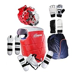 HXRROO 13 pcs Taekwondo Sparring Gear Set Ultimate