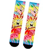 Nickelodeon SpongeBob SquarePants Jellyfish Tie-Dye Sublimated Crew Socks One Size