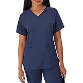 Hanes Womens Scrubs Healthcare Top with V-Neckline, Moisture-Wicking Stretch Scrub Shirts