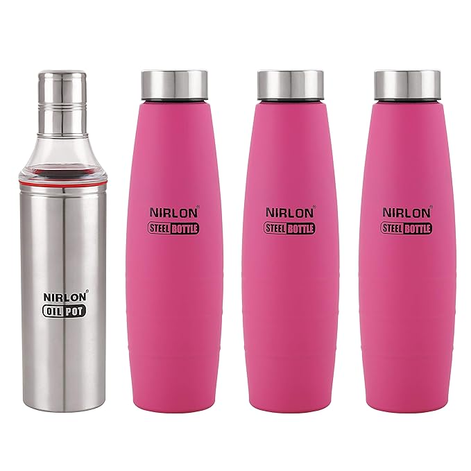 NIRLON Lightweight Steel Water Bottle AND COOKING SLIM POTS