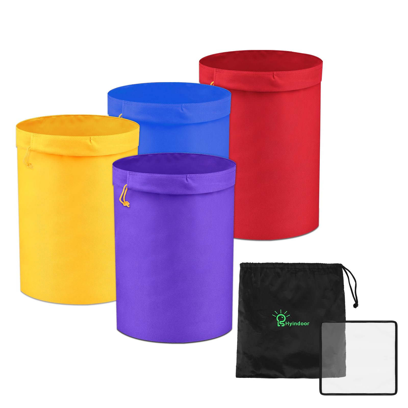 Hyindoor Bubble Bags 5 Gallon 4 Bag Herbal Ice Bubble Hash Bag Essence Extractor Kit Come with Pressing Screen and Storage Bag