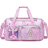 Kids Duffle Bag Girls Travel Bag for Kids Overnight Bag for Girls Dance Bag for Girl Weekender Bag Kid Gym Bag with Shoe Compartment for Travel