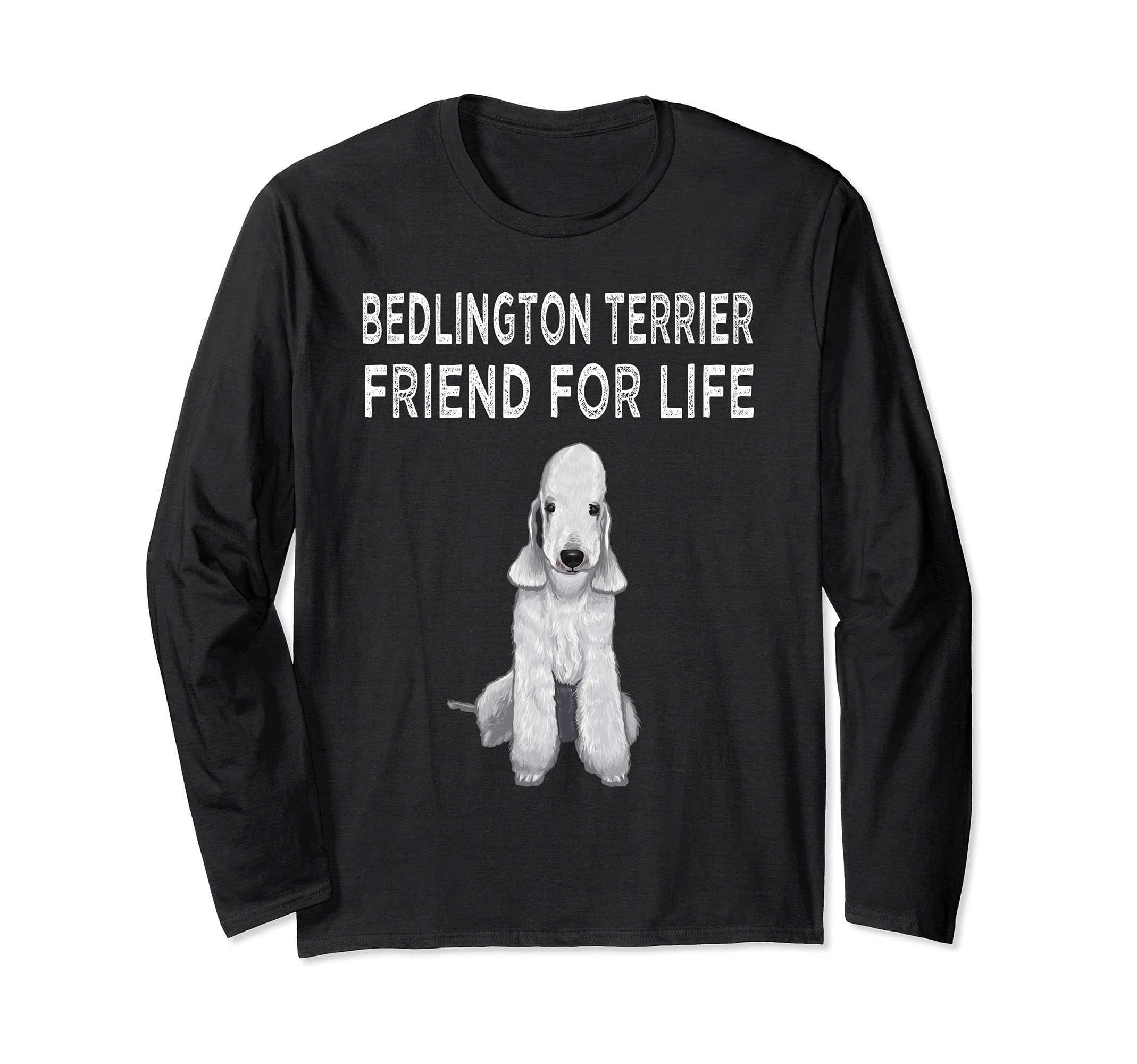Bedlington Terrier Friend For Life Dog Friendship Long Sleeve T-Shirt