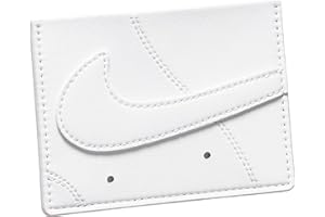 Nike Air Force 1 Slim Card Wallet – Sneaker-Inspired Compact Design with Logo Detail for Cards, Cash, and Everyday Use (White, One Size)